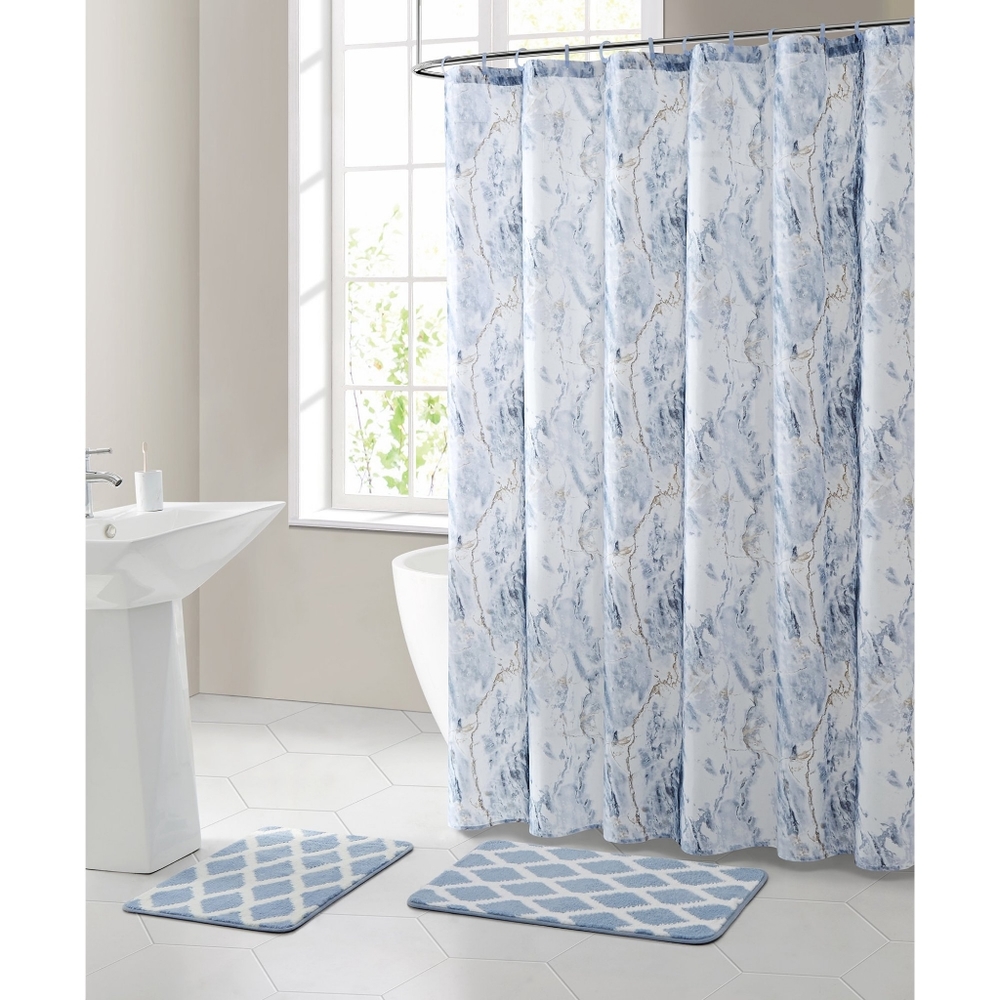 15-Piece Shower Curtain Bath Set